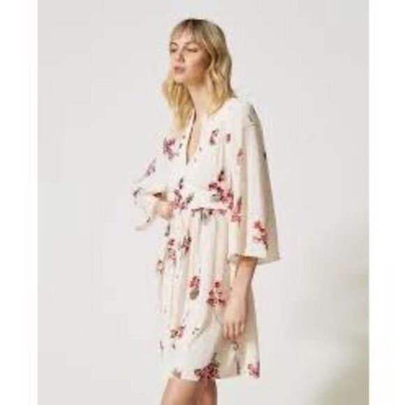 Free People Electric Orchid Swing Tunic Dress Sz M Boho Floral - Picture 1 of 14